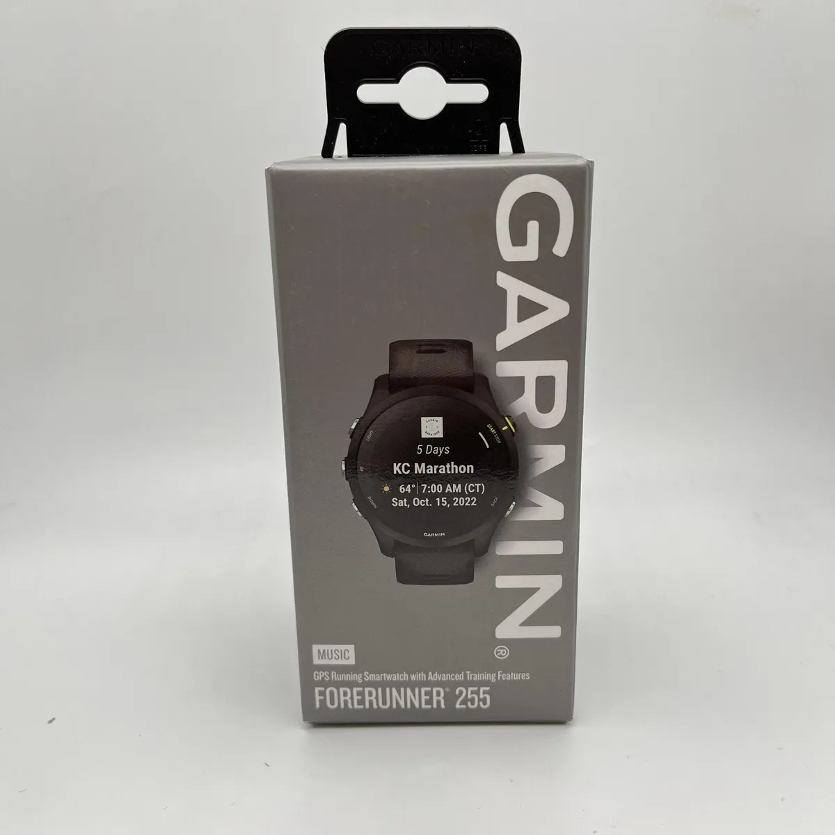 Garmin Forerunner 255 Music (GPS) Black Sport 45mm w/ Black Silicone - Open  Box