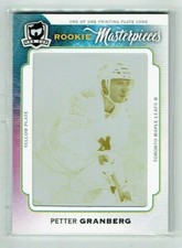 14-15 UD Upper Deck The Cup Petter Granberg 1/1 Printing Plate Rookie