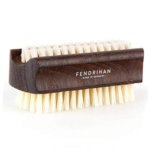 Genuine Boar Bristle Nail Brush with Ash Wood Handle, Made in Germany
