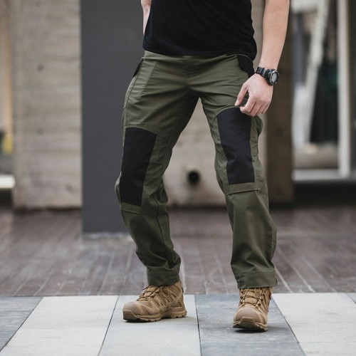 Summer Waterproof Tactical Pants Men Casual Cargo Pants Ripstop Hunting - Picture 15 of 23