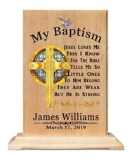 Personalized Baptism Gift for Boys or Girls - Custom Christening Sign