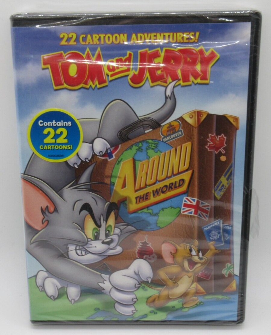 TOM & JERRY: AROUND THE WORLD ANIMATED DVD, 22 CARTOON ADVENTURE