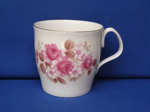 VTG Royal Albert England PINK ROSES Coffee Mug 3" tea cup D-67-5 RARE