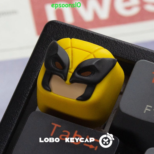 Cute Deadpool Wolverine Theme Personalised Design Resin Translucent Keycap 1 pc - 第 14/16 張圖片