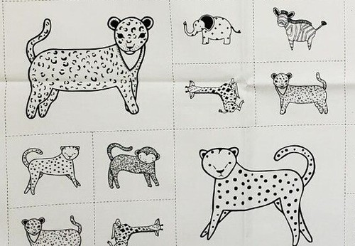 SAVANNAH Moda FABRIC quilting panel monkey leopard Gingiber sew black 48221-21 - Picture 6 of 10