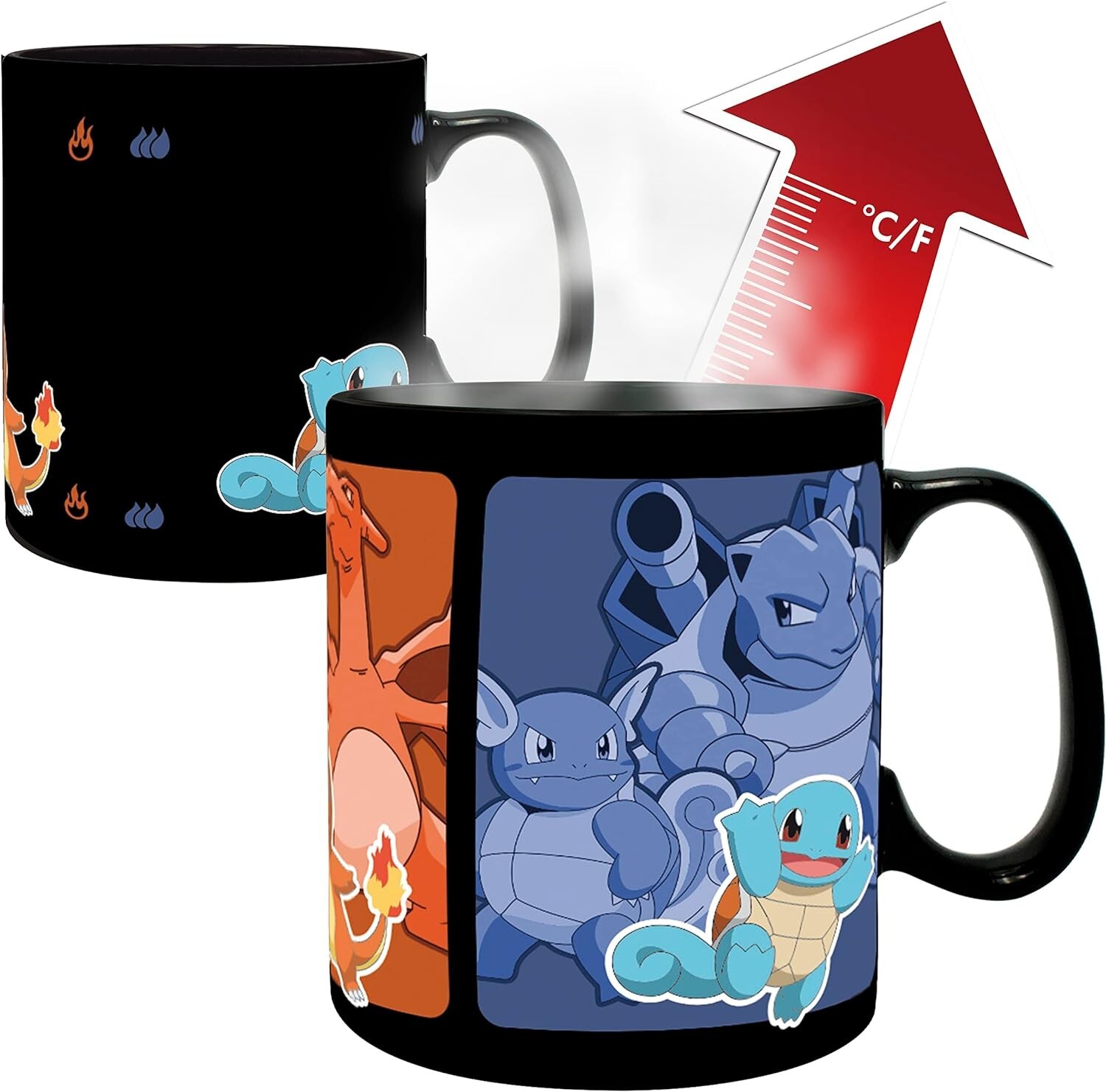 Tazza termosensibile Pokemon Kanto Evolve Heat Change Mug 460 ml ABYstyle