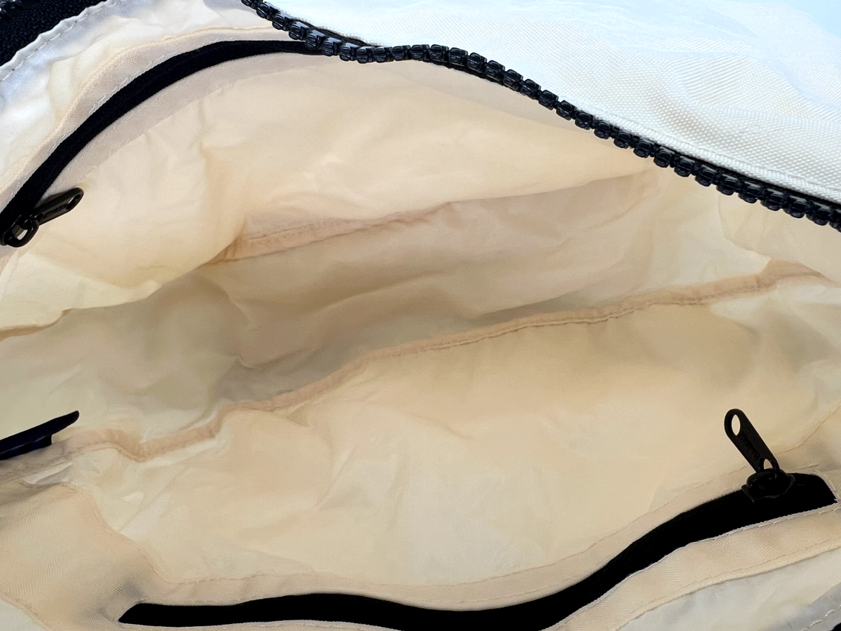 BAGGU Ivory Medium Nylon Crescent Bag | eBay