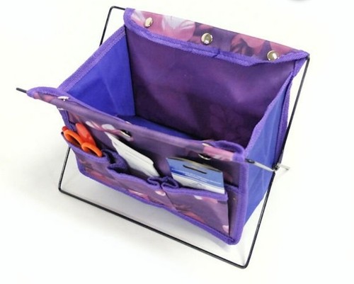 STANDING FOLDING SEWING BASKET WITH 79 PC SEWING ACCESSORY SET BRAND NEW - Picture 2 of 3