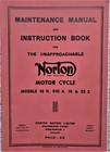 Norton Maintenance Manual and Book 16H Big 4 18 ES2 1953 Tracked UK Postage
