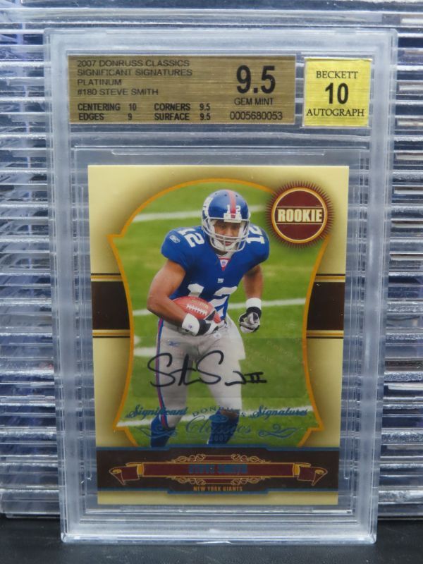 Steve Smith Donruss Classics #16 Significant Signatures-Platinum