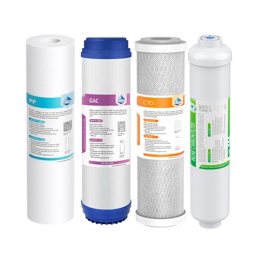 7 Pack 5 Stage Reverse Osmosis System Water Filter Home RO Cartridges 1-Year Set - Picture 2 of 12