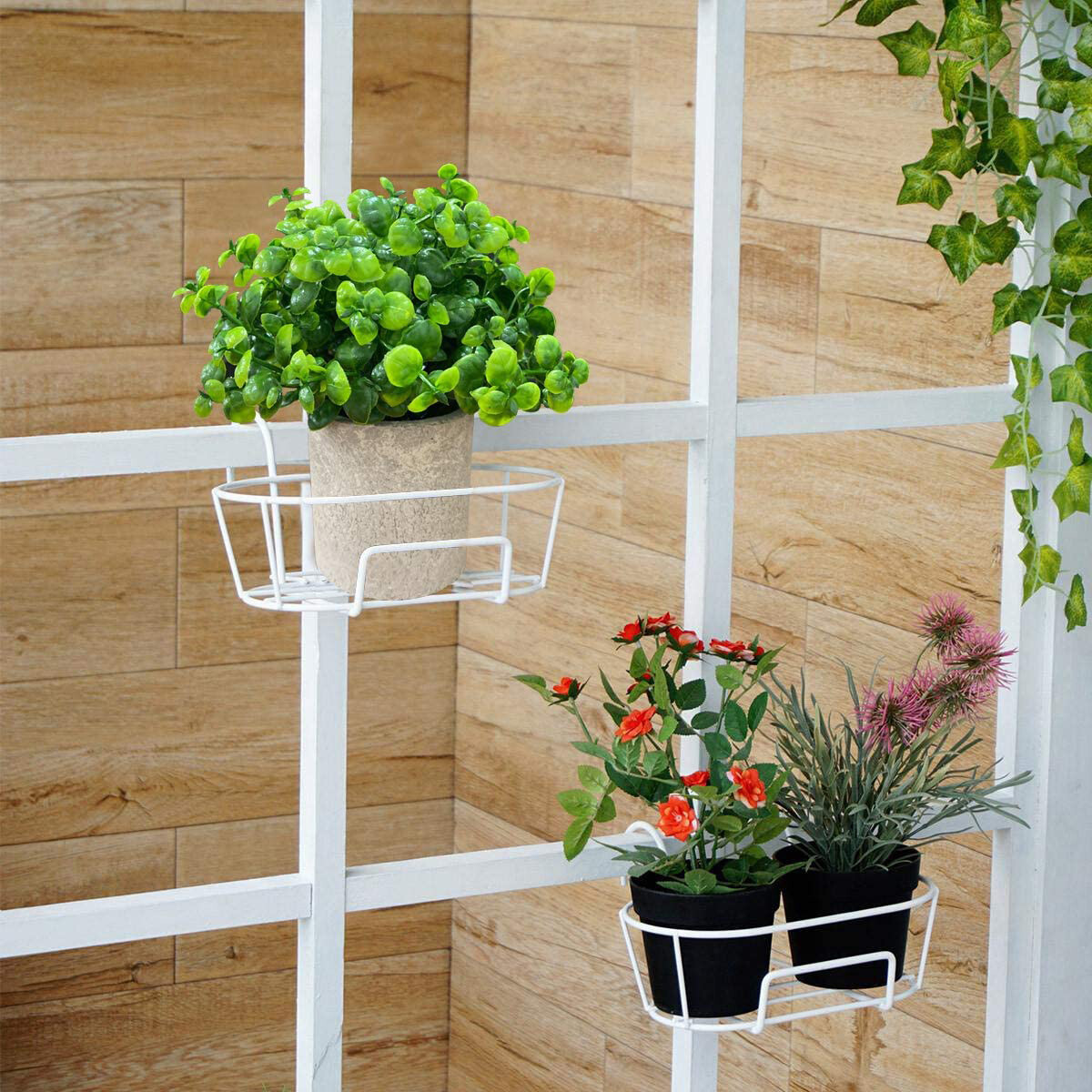 3Pcs Mini Faux Potted Plants Artificial Eucalyptus Duckweed Rosemary TR