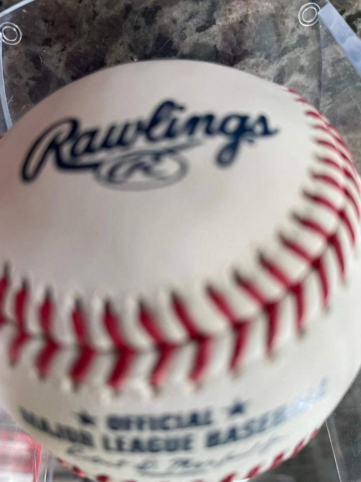 Mike Devereaux Atlanta Braves 1995 NLCS MVP FIRMADO BÉISBOL DE LAS GRANDES LIGAS Foto 3 de 4