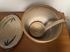 Studio Pottery Soup Tureen Or Casserole Dish With Lid Ladle & Serving Dish — photo 4