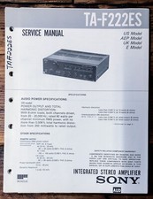 Sony TA-F222ES Amplifier Service Manual Original 