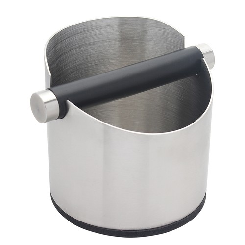 Coffee Grounds Knock Box W/Knock Bar Espresso Residue Container Stainless Steel - Picture 9 of 11