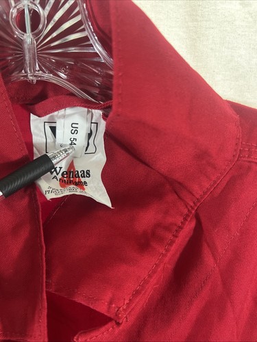 Wenaas FR Coveralls Mens Red Fire Resistant Coverall. Size 54 Regular - Picture 6 of 8
