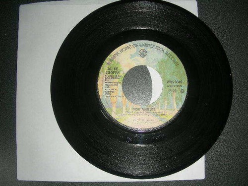 Rock 45 Alice Cooper "You And Me / It's Hot Tonight" Warner Brothers 1977 VG - Picture 1 of 3