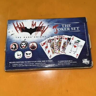 Batman The Dark Knight, The Joker Poker Set Heath Ledger FYE 