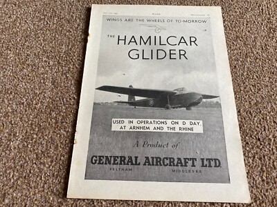 FABK17 ADVERT 11X8 HAMILCAR GLIDER USED IN D DAY AT ARNHEIM & THE RHEIN