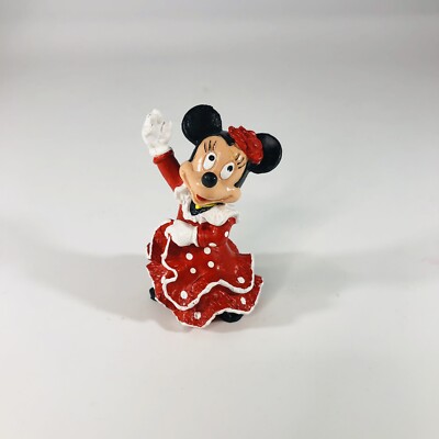 Disney Bullyland Minnie Mouse Figure 3'' PVC Made in Germany Handpainted