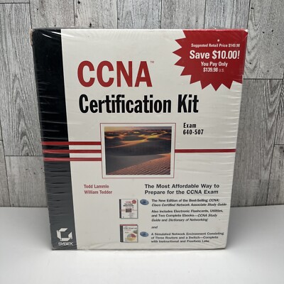 CCNA Certification Kit Exam 640-507 Pub 2000 SYBEX - New Sealed 