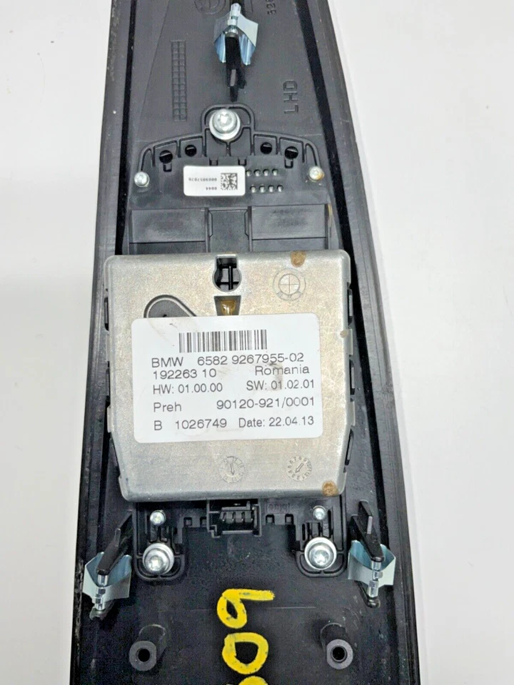 BMW 335i XDRIVE 2013 2,0 L panel de moldura controlador táctil 65829267955-02 OEM Foto 2 de 4