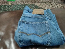AEagle Original Straight Men's Jeans Tag 28x30 actual 31Wx29L flaws see pics 