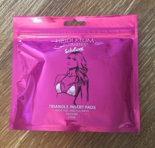Heidi Klum Intimate Solutions TRIANGLE INSERT PADS Silicone Breast Form Enhancer