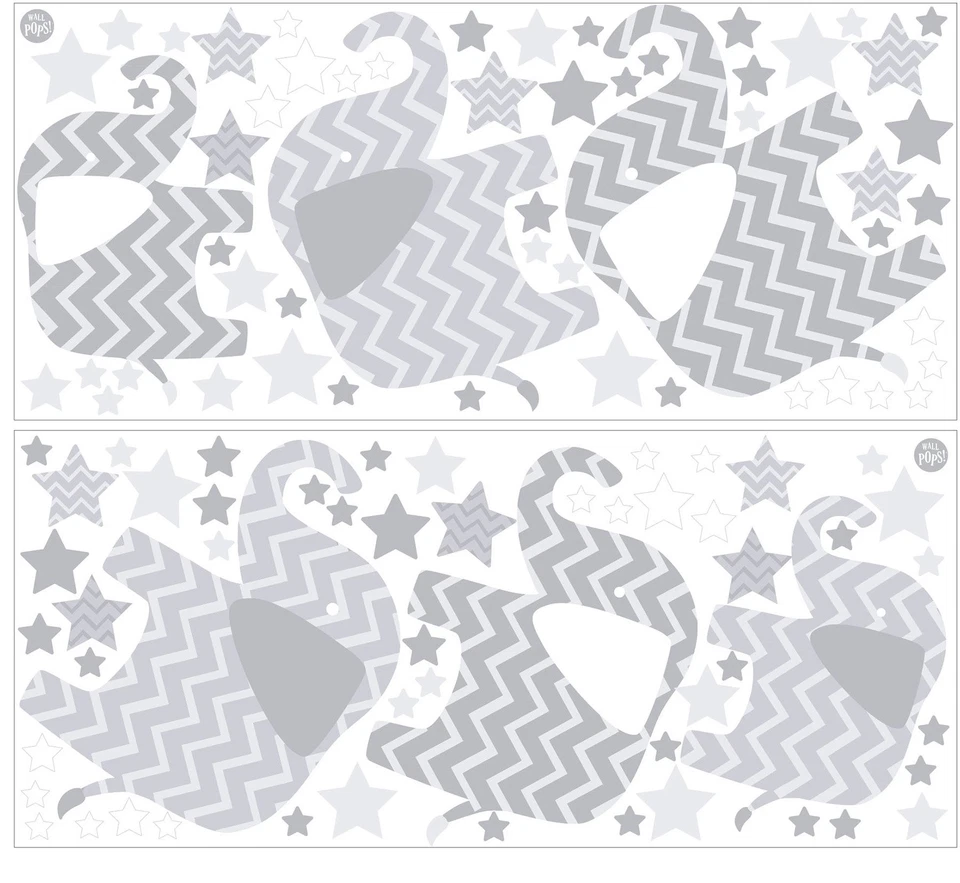 Wall Pops Brewster Home Fashions WPK1804 Elephants, a Ton of Love Kit de arte de pared Foto 3 de 3