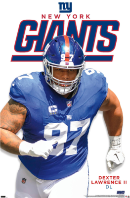 NEW YORK GIANTS - DEXTER LAWRENCE II POSTER - 22x34 - 25472 | eBay