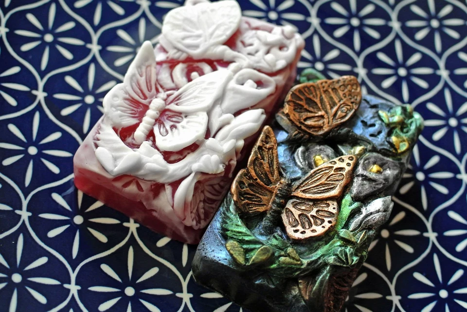 BUTTERFLY SILICONE MOULD SOAP RESIN PLASTER CLAY WAX MOLD  5,5OZ - Image 4 of 4