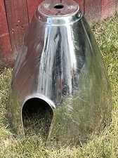 HARTZELL BEECHCRAFT PROPELLER SPINNER 2 BLADE NOSE CONE CHROME MAN CAVE AVIATION