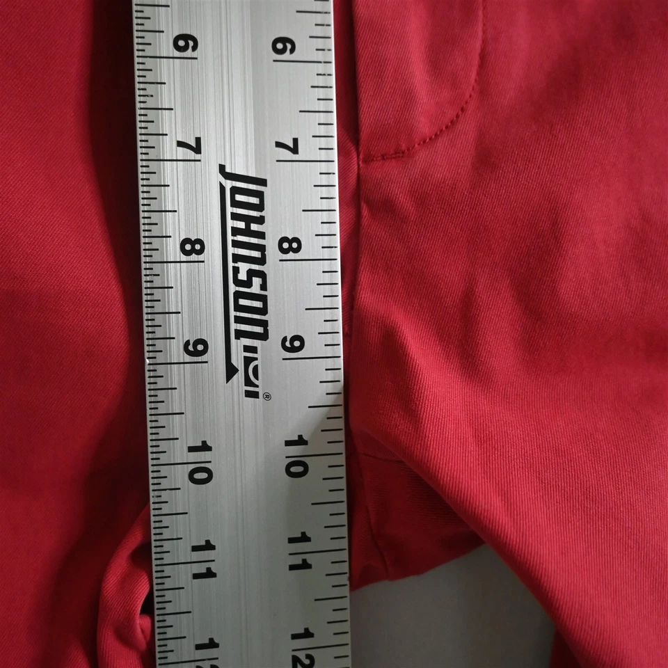 Calça chino masculina ajuste reto Banana Republic 30x32 Nantucket vermelha Emerson - Imagem 3 de 4