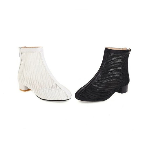 Para mujeres Zapatos planos informales bloque tacón medio Motor Moda Malla Botines 44 45 - Imagen 1 de 26