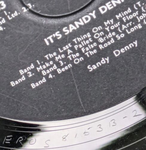 Sandy Denny It's Sandy Denny 1970 UK Vinyl LP SAGA 8153 PROCLEANED TESTED VG+ - Picture 6 of 16