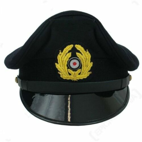 Segunda Guerra Mundial Ejército alemán Kriegsmarine suboficial gorra visera - Imagen 1 de 5