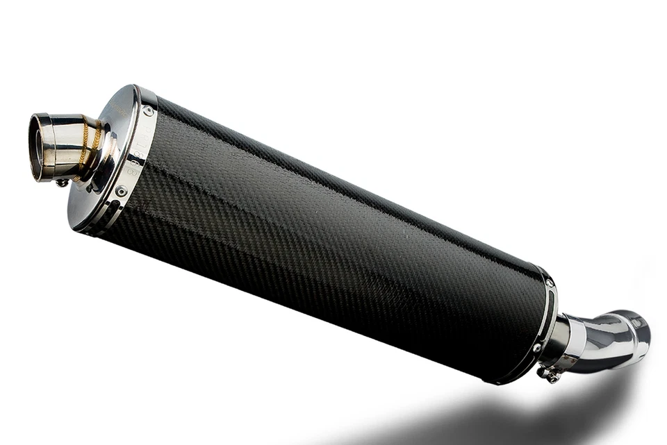 Kit silenciador escape carbono ovalado 18" deslizable Suzuki SV650 2003-2012 Foto 2 de 4