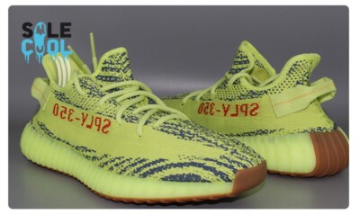 adidas Yeezy Boost 350 V2 Low Semi Frozen Yellow Men's Shoes