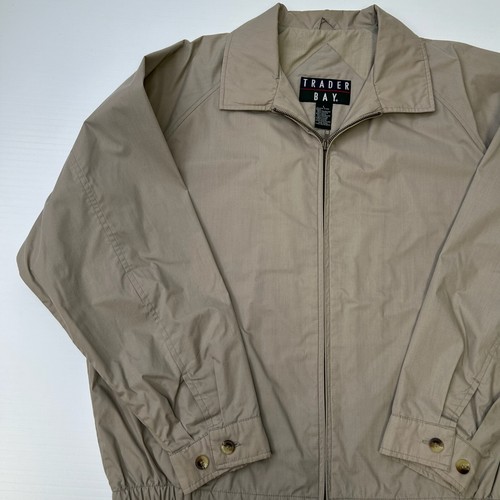 Trader Bay Jacket Men Large Full Zip Pocket Outdoor Travel Hiking Retro Core - Picture 4 of 21