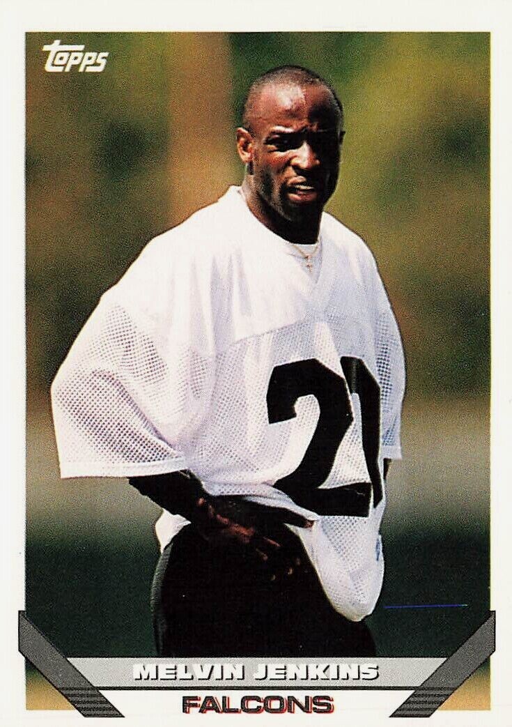 1993 Topps Football Card #593 Melvin Jenkins - Falcons | eBay