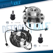 4wd Front Wheel Bearing Hub Upper Ball Joint For 2000-2002 Dodge Ram 2500 3500