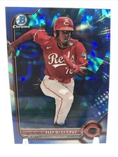 Elly De La Cruz 2022 Bowman Chrome Draft Sapphire Prospect #BDC-80 Reds