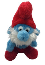 Vintage 1981 Peyo, Wallace Berrie Co. Papa Smurf 7 5" Plush The Smurfs