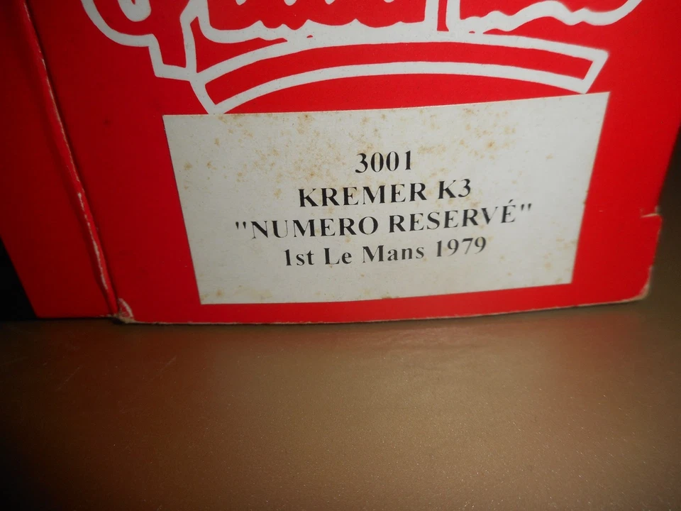 RARO QUARTZO #3001 1/43 PORSCHE 935 KREMER K3 "NUMERO RESERVE'" CONDIZIONI MB - Immagine 2 di 4