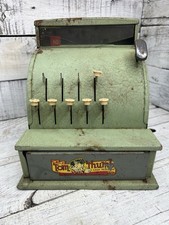 AS-IS Vintage 1950s Tom Thumb Toy Cash Register Western Stamping Co. Used Decor