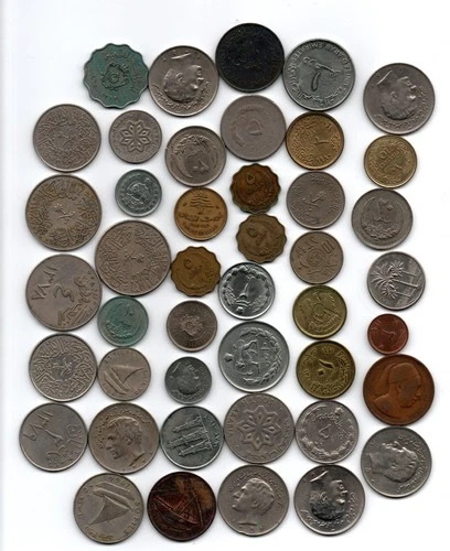 44 x MIDDLE EAST ARABIC COINS   LOT