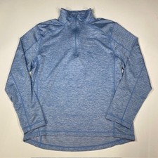 Vineyard Vines Performance Quarter Zip Pullover Blue Heathered Size M Mens