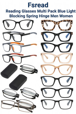 Fsread Lesebrille Multipack Blaulicht blockierend Federscharnier Herren Damen