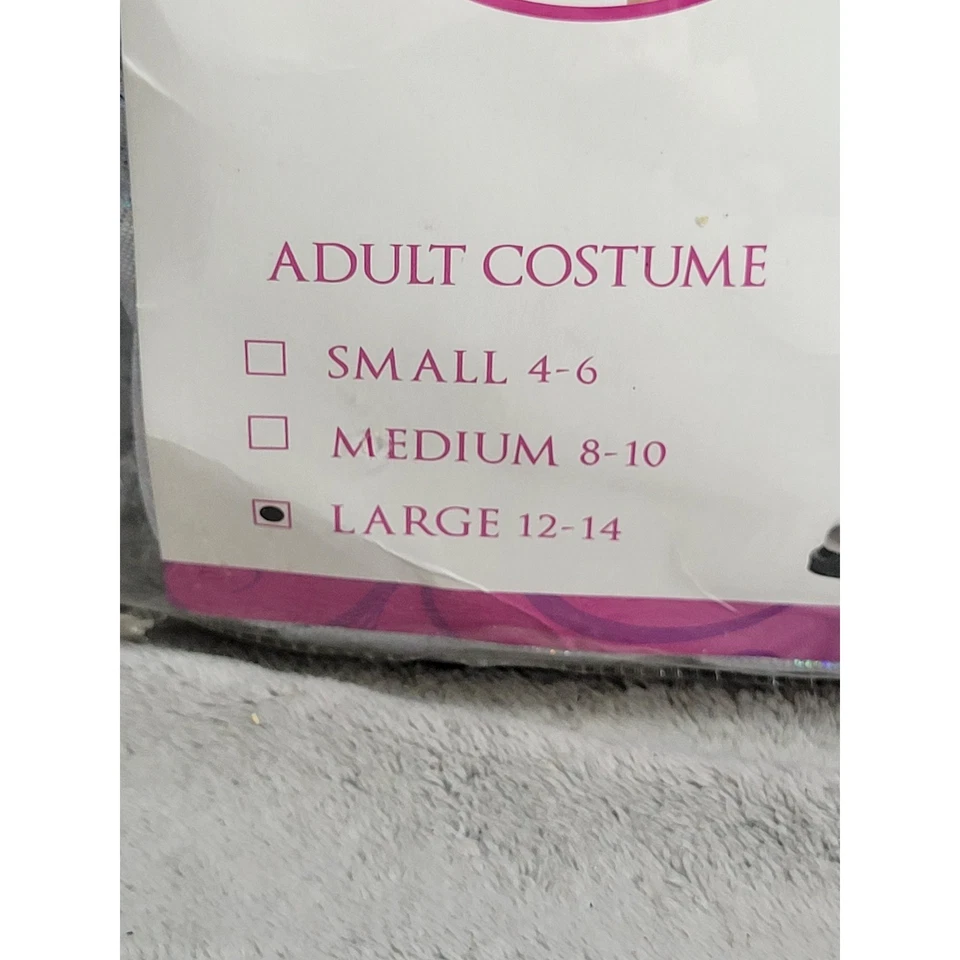 Spirit Halloween Unicornio Vestido Disfraz Adulto Grande 12-14 Iridiscente Con Capucha Foto 3 de 4